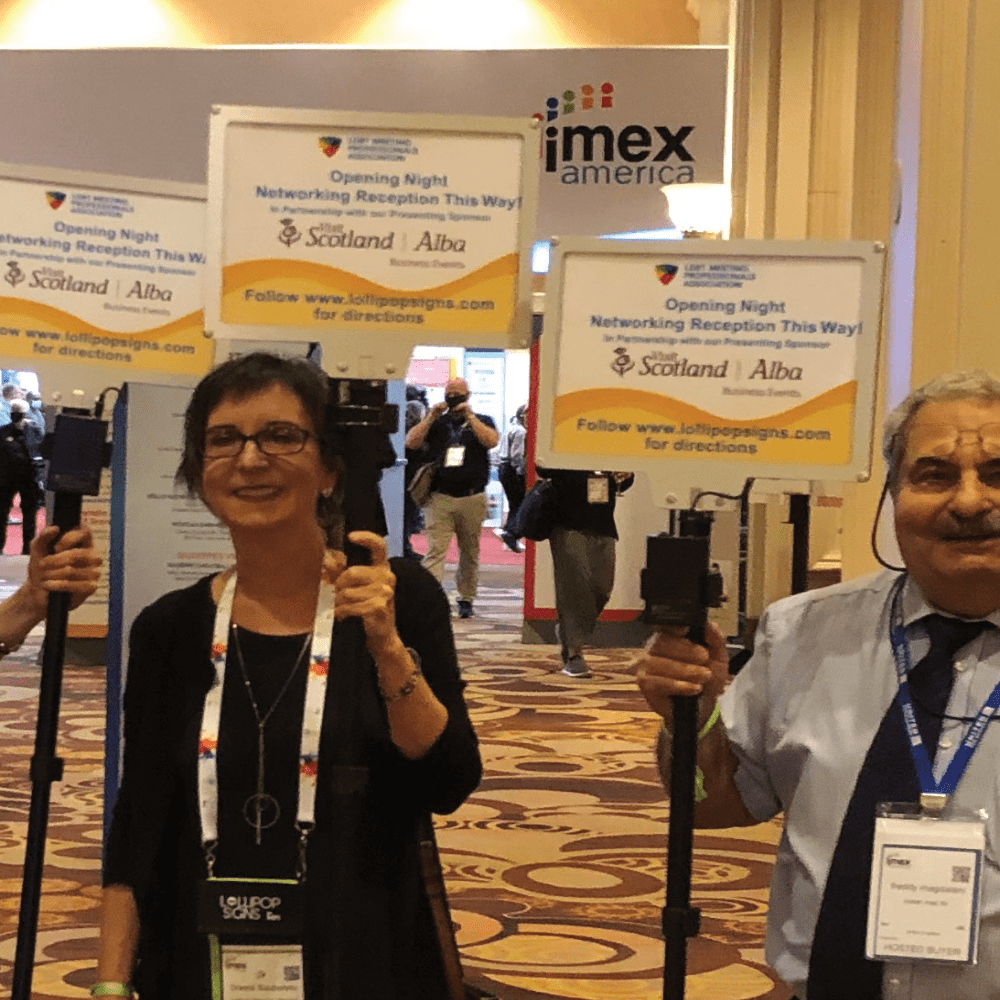 In partnership with LGBT.MPA at IMEX 2021 | Lollipop Signs