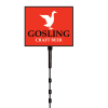 Black paddle sign with "Open Seat" text by McCann Worldgroup| Lollipop Signs