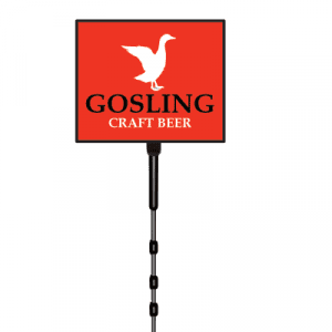 Black paddle sign with "Open Seat" text by McCann Worldgroup| Lollipop Signs