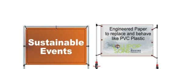 Sustainable Events, Engineered Paper to replace and behave like PVC Plastic
