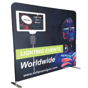 "Fabric-Fit" Step and Repeat Pop Up Banner - 8' x 10'