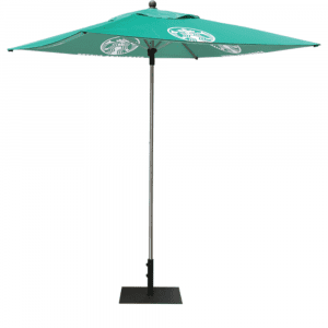 branded umbrella for outdoor advertising and event marketing