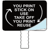 U-print Hand Held Blank Paddle For Events