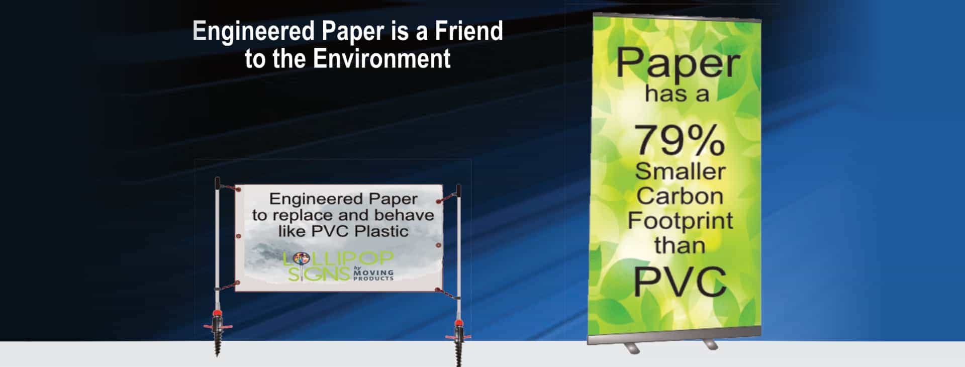 engineered paper retractable banners