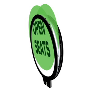 quick setup retractable banner stand with graphic slide display