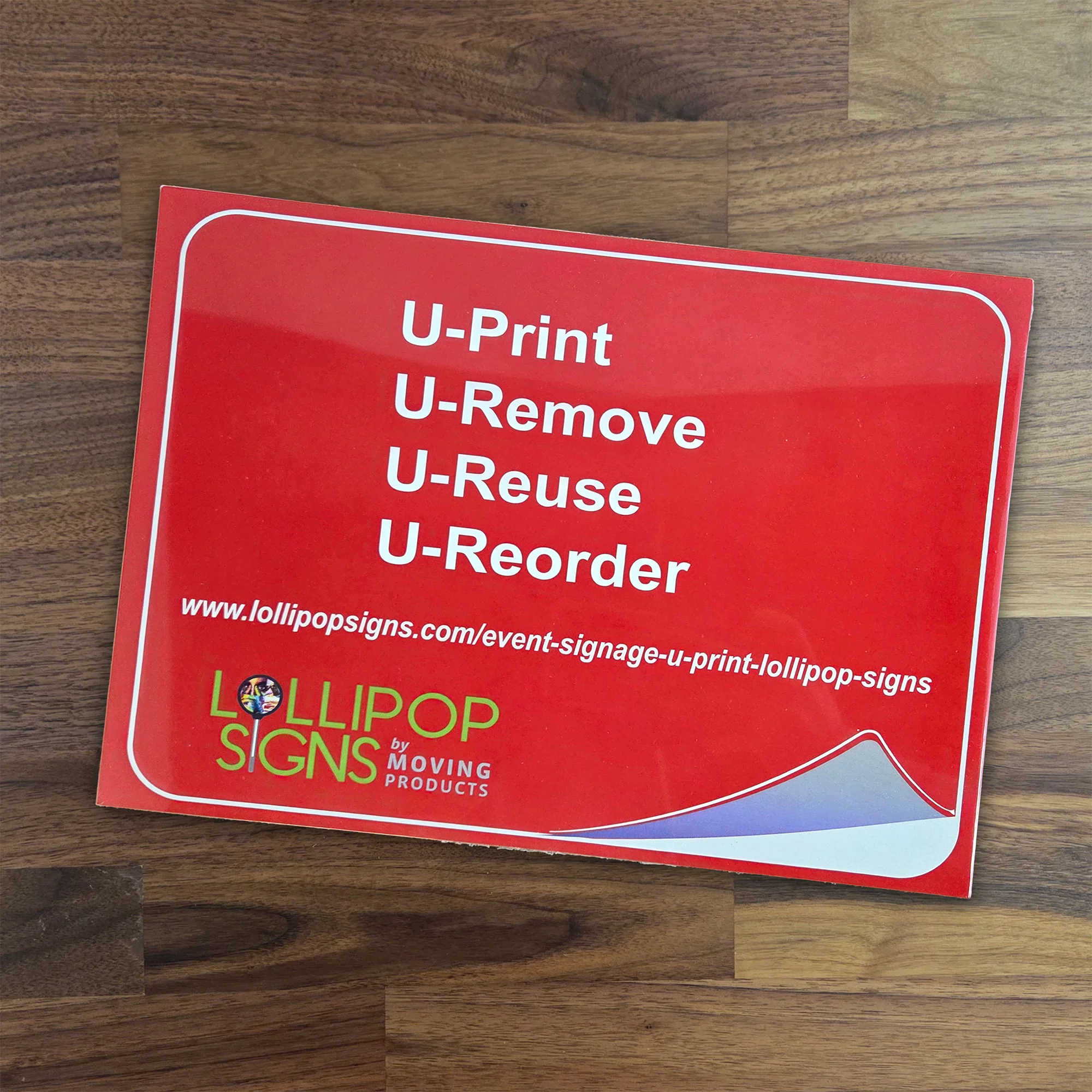 Lollipop Signs U-Print Rectangle Sticker